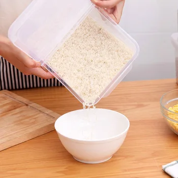 KitchenAce 1 buc de Plastic Sigilate Umiditate-dovada de Mare Capacitate de Orez Făină de Cereale Recipient de Bucătărie, Congelator de Depozitare a Alimentelor și de a Organiza Cutie