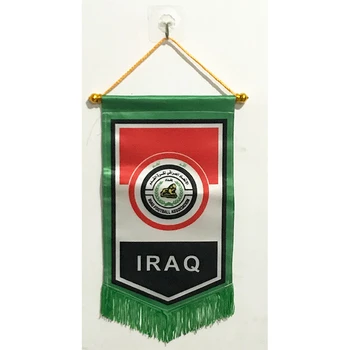 Irak Echipa Națională de Fotbal a 36cm*23cm Dimensiuni Fețe Duble decoratiuni de Craciun Agățat Steagul Banner Cadouri