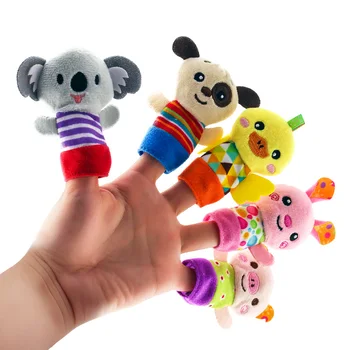 Păpuși păpuși, jucării de pluș jucarii pentru copii deget elmo păpușă de ventriloc linie prietenii poveste papusa mica porc marionetas