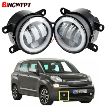 Accesorii auto LED lumina de Ceață Kit Angel Eye DRL Daytime Running Light 12V Pentru Fiat 500 1.4 L L4 2012 2013
