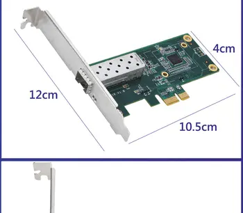 PCI-E X1 Desktop Gigabit Fiber placa de Retea 10/100/1000M 1G fibre optice Adaptor de rețea pci express placa de retea intel I210
