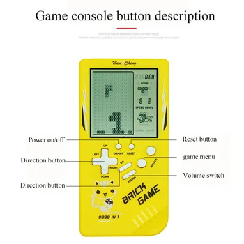 Clasic Retro Ecran Mare Joc de Tetris Mașină de Student Copii Masina Cutie de Palmier Nostalgic de modă Veche de Învățământ Joc Consola