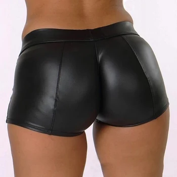 Noul Talie Inalta Sexy PU pantaloni Scurți Casual Respirabil și Sudoare de absorbție pantaloni Scurți pentru Femei de Moda Ține de Cald pantaloni Scurți pentru Femei Sexy si de Club
