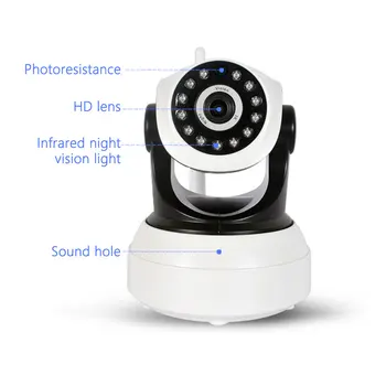 Vstarcam Baby monitor Wifi Camera IP de Securitate IR Noapte Viziune Înregistrare Audio de Supraveghere Wireless IP HD Camera C7824WIP