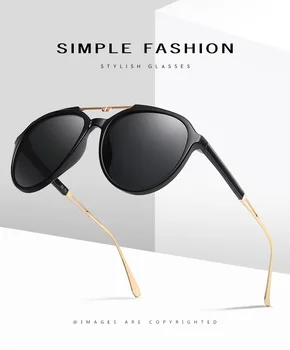 2020 DPZ Noi Femeile Polarizat ochelari de Soare Retro Cadru Rotund aviației ochelari de Soare Barbati de Conducere UV400 ochelari de Soare Oculos De Sol