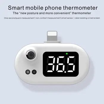Mini Smartphone USB Termometru Digital Termopilă Senzor Portabil Non-contact Fruntea Corpului Termometru pentru Adulti, Copii
