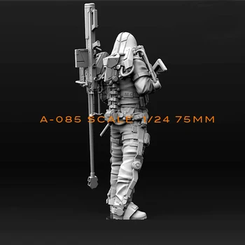 1/24(75mm) Rășină Kituri Biochimice sniper Rășină soldat model de auto-asamblate A85