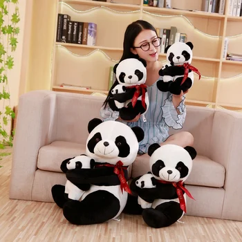 25cm 30cm 40cmNew Stil Tatăl Panda Jucărie de Pluș pentru Copii Moale Mic Animal de Pluș Papusa de Plus Cartoon Bear Toys