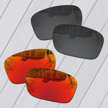 E. O. S 2 Perechi Negru și Roșu de Foc Polarizat Lentile de Înlocuire pentru Oakley Holbrook ochelari de Soare