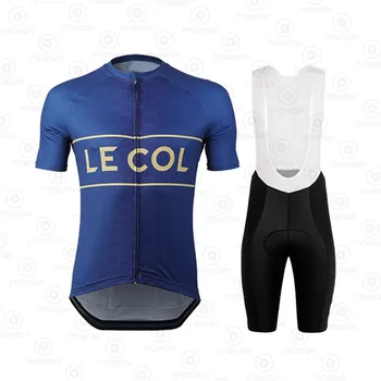 Le col 2020 Bărbați Ciclism Set de Ciclism Jersey Set de Biciclete Rutiere Poartă Respirabil, Anti-UV Biciclete MTB Haine Haine de Ciclism Triatlon