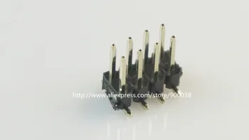 50pcs 2x4 P 8 pini 2.54 mm PCB SMT de sex Masculin Antet dublu rând suprafață de montare PCB Tin Rohs Reach Dublu Rând SMT Verticală Poziția 8