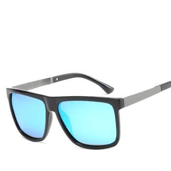 Dreptunghi ochelari de soare barbati polarizati uv400 înaltă calitate mare, verde, albastru polaroid de conducere ochelari de soare oculos de sol masculino uv400