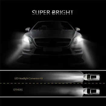 Auto Lumina 2x 50W H8 H11 LED proiectoare Ceata 6000K Putere Mare Super-Alb de Conducere Becuri 1000LM 19F28