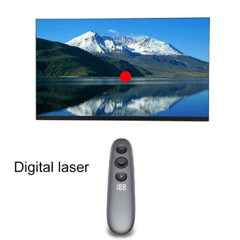 NOUL Laser Digitale Fly Air Mouse Wireless de 2.4 Ghz PPT Prezentator de Control de la Distanță pentru Întâlnirea de Predare cu Card TF Receptor USB