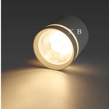 Estompat Cilindru Spoturi cu LED-uri 7W 10W COB 12W LED Tavan Lumini la fața Locului AC85~265V Fundal cu LED-uri Lămpi de Iluminat Interior