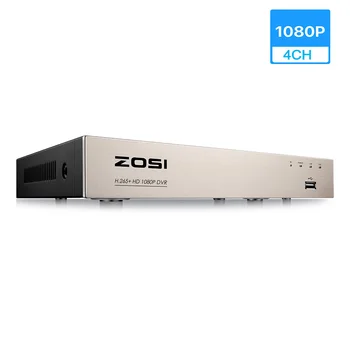 ZOSI 4 Canale TVI 1080P DVR,DVR de Securitate Recorder cu HDMI,Redare,Internet si Smartphone-uri Accesibile de la Distanță,Alarma