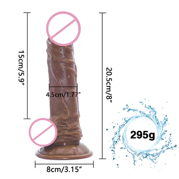 Realist Silicon Vibrator Mare Penis artificial jucarii Sexuale pentru Femei cu o Grosime de Glandul Real Dong Puternic cu ventuza Rigid Penisul Sex-Shop