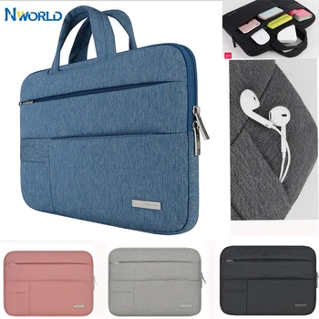NWorld Maneca geanta de Laptop Geanta de Calculator 11 12 13 14 15.6 inch Notebook Caz Pentru Macbook Air Pro HP xiaomi onoare magicbook 14