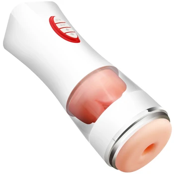 Automate de sex Masculin Masturbator Real Vaginale Vibrator Electric Adanc pe Gat Oral Inteligent Vocale de Încălzire Pizde Jucarii Sexuale pentru Barbati