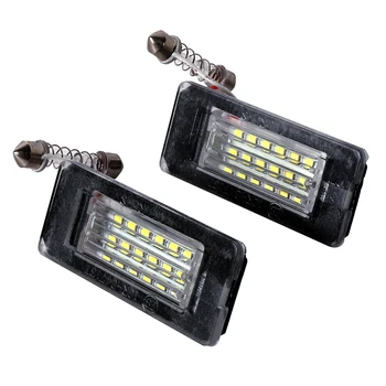 2 BUC LED-uri Auto Numărul de Înmatriculare Lampă de Lumină Pentru MINI COOPER S CLUBMAN R56 R57 R58 2nd Gen MKII MINI Cooper 2006-