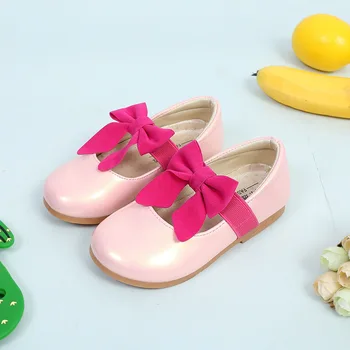 SKOEX Fete Printesa Balerina Pantofi Plat pentru Copii Arcuri Rochie de Petrecere, Nunta, Pantofi de Balet pentru Copii Princess Uniformă de Pantofi