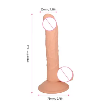 Moale Siguranță ventuza Penis artificial Vibratoare pentru Femei Realist Penisului de sex Masculin de sex Feminin Clitors G Spot Stimulater Adult Erotic Jucarii Sexuale