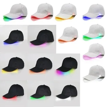 LED-uri Lumina de Baseball Capace Stralucitoare Reglabil Pălării Luminos de Vacanță Palarie Unisex pentru Petrecere Hip-hop de Funcționare și Mai mult