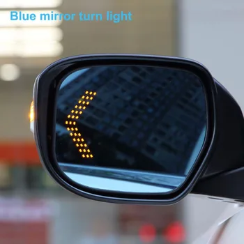 Albastru Orbire Oglindă Dovada Oglindă cu LED-uri Lampa de Semnalizare Incalzite Oglinda Retrovizoare Pentru Toyota Fortuner HiLux 2016-2018