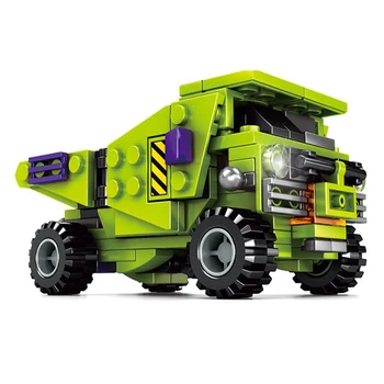 6 ÎN 1 709PCS Transformare Robot bloc oraș inginerie excavator camion constructor auto cărămizi de jucărie cadou pentru baieti