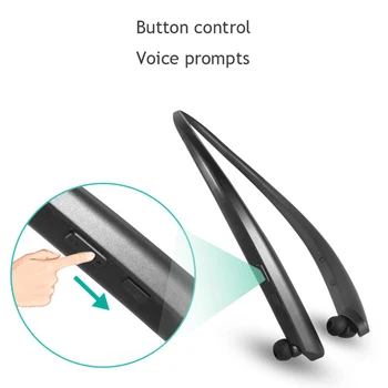 Wireless Casti Sport Stereo Bluetooth Căști cu fixare pe gât Căști pentru a rula cu Cască cu micphone Bass Căști Auriculare