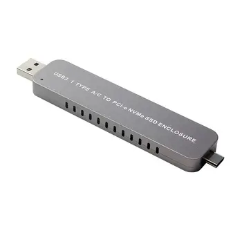 USB la M. 2 SSD Cabina de USB3.0 Tip-Un Tip Combo-C pentru Pci-e pentru NVME M2-Cheie SSD Suport UASP TRIM 2280 HDD Mobil Cutie
