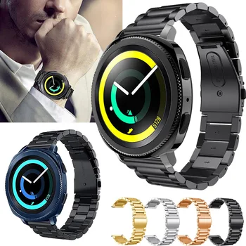 De lux Banda din Oțel Inoxidabil Curea Pentru Samsung Gear Sport SM-R600 20mm Ceas Inteligent de Metal de Afaceri de Înlocuire Brățară Watchband