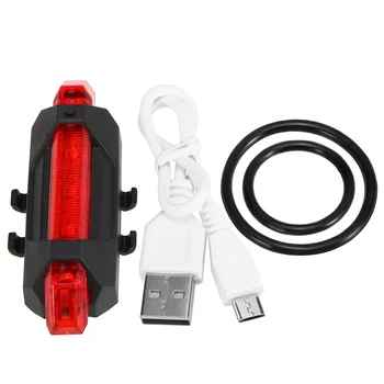 USB Reîncărcabilă Spate Coada de Siguranță Avertisment Ciclism Lumina Lămpii Biciclete Biciclete Lumina LED Stop Portabil Flash de Lumină 1/3pcs
