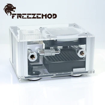 FREEZEMOD Notebook Cooler de Apă Kit Extern, Apă de Răcire Integrat Laptop Kit MOD RGB Temperatura LCD Mini Watercooling set