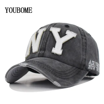 YOUBOME Nou Spălate Bumbac Șapcă de Baseball pentru Bărbați Snapback Cpas Pălării Pentru Femei Tatăl Pălărie Os Broderie Casual Casquette Hip Hop Soare Capac