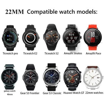 YAYUU din Oțel Inoxidabil Curea Pentru ceas Huawei GT Trupa Ceas Pentru Xiaomi Huami Amazfit Stratos 2 2S bratara Bratara 22mm