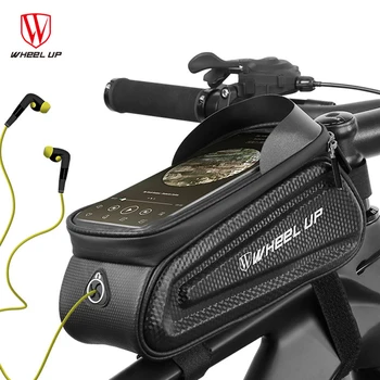 Roata Impermeabil Sac Biciclete Cadru Frontal Tub Sac de Ciclism 6.5 Inch Caz de Telefon Touchscreen Sac Ghidon MTB Accesorii pentru Biciclete