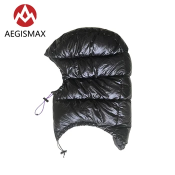 AEGISMAX PĂLĂRIE Neagră în aer liber Camping Țină de Cald în Jos Palarie Unisex Ultra-Light Sac de Dormit Accesoriu
