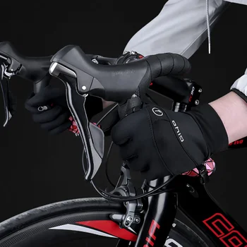 De iarnă Mănuși de Ciclism Bărbați Femei Reflectorizante Touchscreen Biciclete Mănuși Anti-alunecare Cald Puf Biciclete MTB Mănuși pentru Sport, care Rulează