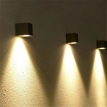Modern, Simplu cu LED-uri Lampă de Perete Exterior Perete Interior Lumini de Gradina Pridvor de Iluminat COB Perete iluminat IP65 rezistent la apa Lămpi NR-146
