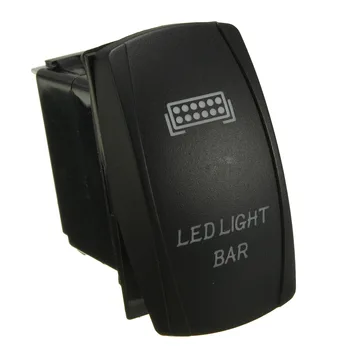 12V 40A Car LED Lumina Bar basculantă Sârmă Exploatați Kit LED Albastru Lumină LED Lumina de Lucru Comutator Basculant Universal