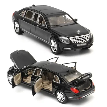 1:24 Pentru Mercedes-Maybach S600 Limuzina Turnat Sub Presiune, Metal Model De Masina De Jucarie Pentru Copii Cadou De Crăciun De Jucărie Mașină De Colecție