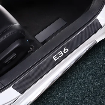 4buc Anti-scratch Pentru BMW E90 E70 E53 E60 E46 E39 E36 E92 E34 E53 F30 F10 F20 Accesorii Auto Ușa Plăcii de Prag Protector Sticke
