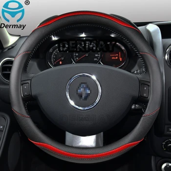Pentru Renault Duster Dacia Duster Nissan Terrano Auto Capac Volan Microfibra + Piele din Fibra de Carbon Accesorii Auto
