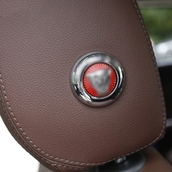 Auto Tetiera Buton de Ajustare Decorare Acoperire Autocolant Pentru Jaguar XE XF XJ F-PACE Car Styling Interior Modificat Accesorii