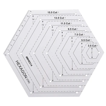 4buc/set Nou Triunghi Diamant Hexagon Quilting Conducător Stencil Set DIY Mozaic Ambarcațiuni Pentru Quilting Hârtie Artizanat Și de Cusut