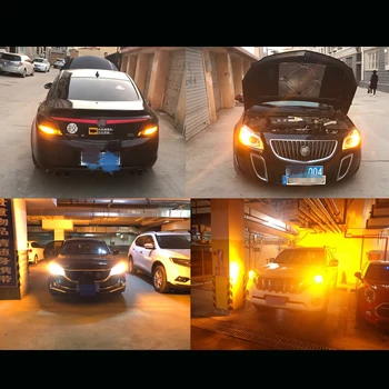 2x Auto Canbus LED Lumina de Semnalizare PY21W BAU15S P21W BA15S T20 WY21W W21W Becuri Lampa Pentru Honda, Infiniti, Lexus, Mazda, Toyota