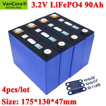 4BUC VariCore 3.2 V 90Ah LiFePO4 baterie poate forma 12V baterie Litiu-fier phospha 90000mAh Poate face cu Barca baterii auto, batteriy