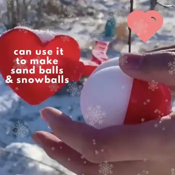 Inima Bulgăre De Zăpadă Filtru De Iarna Plastic Bulgăre De Zăpadă Filtru Clip Copii În Aer Liber, Nisip, Minge De Zăpadă Mucegai Jucării Lupta Clip Jucărie