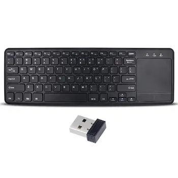 Tastatura Wireless cu Touchpad 2.4 G Subțire, Ergonomic pentru Android iOS, PC, Notebook-uri Smart TV Box Silm Mini Tastatura Wireless